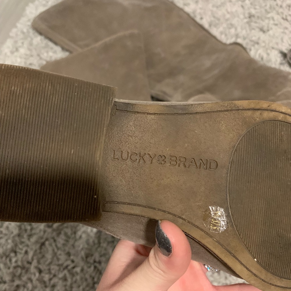 Lucky Brand Size 7.5 Riding Boots Leather - Picture 7 of 8